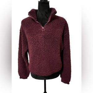 Teddy 1/4 zip pullover